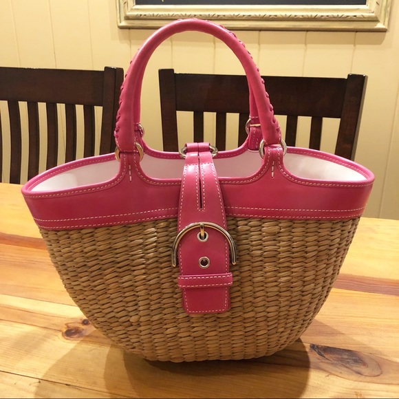 Coach Handbags - Authentic Coach Straw Basket bag